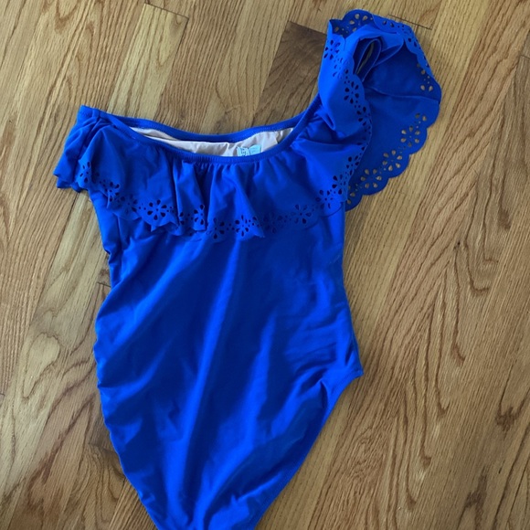 Women’s JCrew bathing suit royal blue size medium - Picture 3 of 3